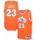 Maillot NBA Pas Cher Cleveland Cavaliers LeBron James 23 Orange