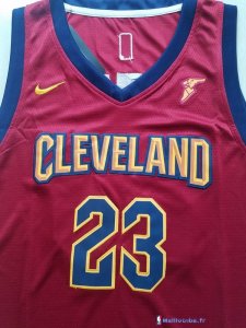 Maillot NBA Pas Cher Cleveland Cavaliers Junior LeBron James 23 Rouge 2017/18