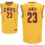 Maillot NBA Pas Cher Cleveland Cavaliers LeBron James 23 Jaune