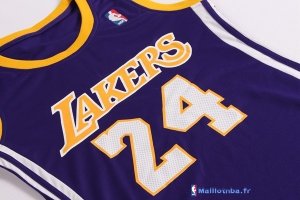 Maillot NBA Pas Cher Los Angeles Lakers Femme Kobe Bryant 24 Pourpre