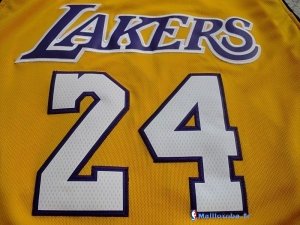 Maillot NBA Pas Cher Los Angeles Lakers Kobe Bryant 24 Jaune