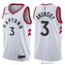 Maillot NBA Pas Cher Toronto Raptors OG Anunoby 3 Blanc Association 2017/18