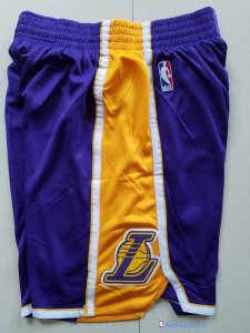 Pantalon NBA Pas Cher Los Angeles Lakers Nike Purpura