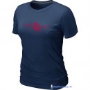 T-Shirt NBA Pas Cher Femme Houston Rockets Tinta Bleu