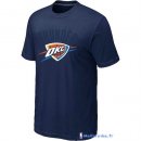 T-Shirt NBA Pas Cher Oklahoma City Thunder Tinta Bleu