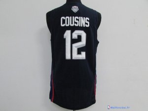 Maillot NBA Pas Cher USA 2016 DeMarcus Cousins 12 Bleu