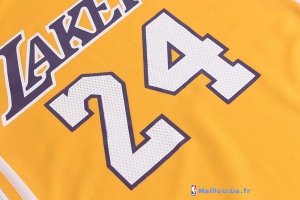 Maillot NBA Pas Cher Los Angeles Lakers Femme Kobe Bryant 24 Jaune