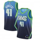 Dallas Mavericks Dirk Nowitzki Nike Blue 2019/20 Finished City Edition Swingman Jersey