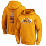 Los Angeles Lakers Anthony Davis Fanatics Branded Gold Team Playmaker Name & Number Pullover Hoodie