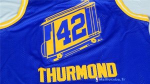 Maillot NBA Pas Cher Golden State Warriors Nathaniel Thurmond 42 City Bleu