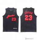 Maillot NBA Pas Cher Chicago Bulls Michael Jordan 23 Noir Engrener