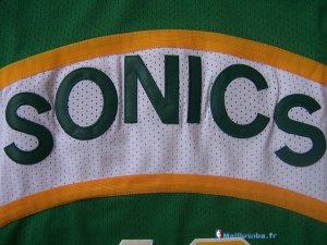 Maillot NBA Pas Cher Seattle Supersonics Shawn Kemp 40 Vert