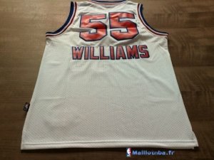 Maillot NBA Pas Cher Sacramento Kings Jason Williams 55 Retro Blanc
