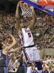 Maillot NBA Pas Cher USA 1992 Kevin Durant 5 Blanc