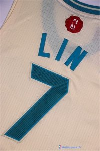 Maillot NBA Pas Cher Noël Charlotte Hornets Lin 7 Blanc