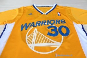 Maillot NBA Pas Cher Golden State Warriors Stephen Curry 30 Jaune MC