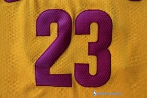 Maillot NBA Pas Cher Cleveland Cavaliers LeBron James 23 Jaune
