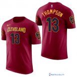 Maillot Manche Courte Cleveland Cavaliers Tristan Thompson 13 Rouge 2017/18