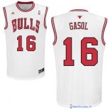 Maillot NBA Pas Cher Chicago Bulls Pau Gasol 16 Blanc