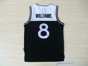 Maillot NBA Pas Cher Brooklyn Nets Deron Michael Williams 8 Noir Blanc