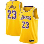 Los Angeles Lakers LeBron James Nike Gold 201819 Swingman Jersey - Icon Edition