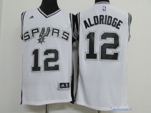 Maillot NBA Pas Cher San Antonio Spurs LaMarcus Aldridge 12 Blanc