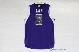 Maillot NBA Pas Cher Sacramento Kings Rudy Gay 8 Pourpre