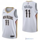 Maillot NBA Pas Cher New Orleans Pelicans Jrue Holiday 11 Blanc Association 2017/18