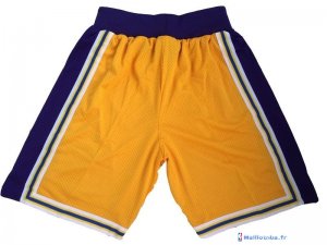 Pantalon NBA Pas Cher Los Angeles Lakers Jaune