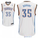 Maillot NBA Pas Cher Oklahoma City Thunder Blanc Kevin Durant 35