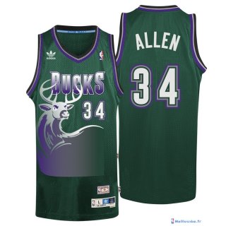 Maillot NBA Pas Cher Milwaukee Bucks Ray Allen 34 Vert