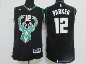 Maillot NBA Pas Cher Milwaukee Bucks Jabari Parker 12 Noir