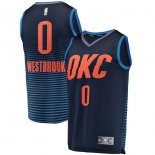 Oklahoma City Thunder Russell Westbrook Fanatics Branded Navy Fast Break Replica Jersey - Statement Edition