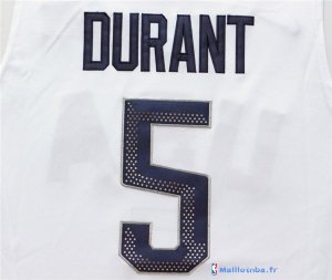 Maillot NBA Pas Cher USA 2016 Durant 5 Blanc