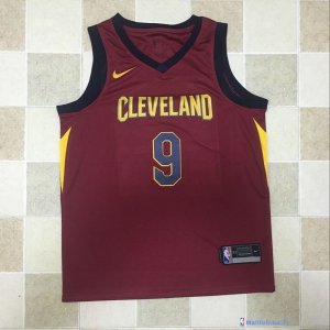 Maillot NBA Pas Cher Cleveland Cavaliers Dwyane Wade 9 Rouge Icon 2017/18