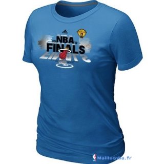 T-Shirt NBA Pas Cher Femme Miami Heat Bleu 1