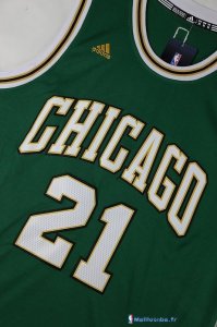 Maillot NBA Pas Cher Chicago Bulls Jimmy Butler 21 Vert