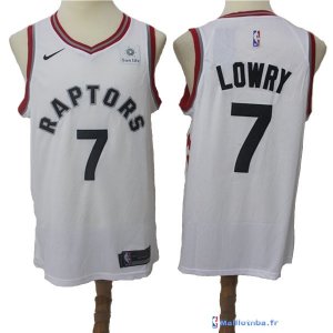 Maillot NBA Pas Cher Toronto Raptors Kyle Lowry 7 Blanc 2017/18