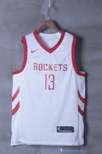 Maillot NBA Pas Cher Houston Rockets James Harden 13 Blanc Association 2017/18