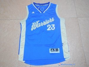 Maillot NBA Pas Cher Noël Golden State Warriors Vert 23 Bleu