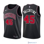 Maillot NBA Pas Cher Chicago Bulls Denzel Valentine 45 Noir Statement 2017/18