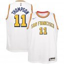 Golden State Warriors Klay Thompson Nike White Hardwood Classics Swingman Jersey - San Francisco Classic Edition