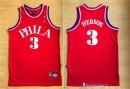 Maillot NBA Pas Cher Philadelphia Sixers Allen Iverson 3 64 Retro Rouge