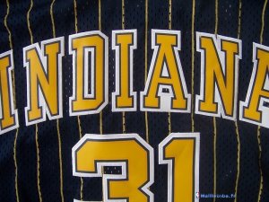 Maillot NBA Pas Cher Indiana Pacers Reggie Miller 31 Bleu Bande