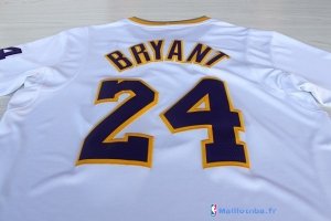Maillot NBA Pas Cher Noël Los Angeles Lakers Blanc Bryant 24