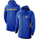 Golden State Warriors Nike Royal Authentic Showtime Therma Flex Performance Full-Zip Hoodie