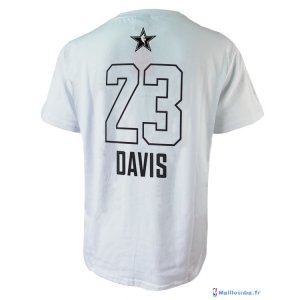 Maillot Manche Courte All Star 2018 Anthony Davis 23 Blanc