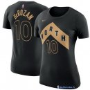 Maillot Manche Courte Toronto Raptors DeMar DeRozan10 Nike Noir Ville 2017/18