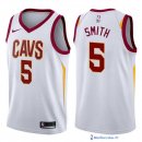 Maillot NBA Pas Cher Cleveland Cavaliers JR. Smith 5 Blanc Association 2017/18