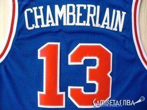 Maillot NBA Pas Cher Philadelphia Sixers Wilt Chamberlain 13 Bleu